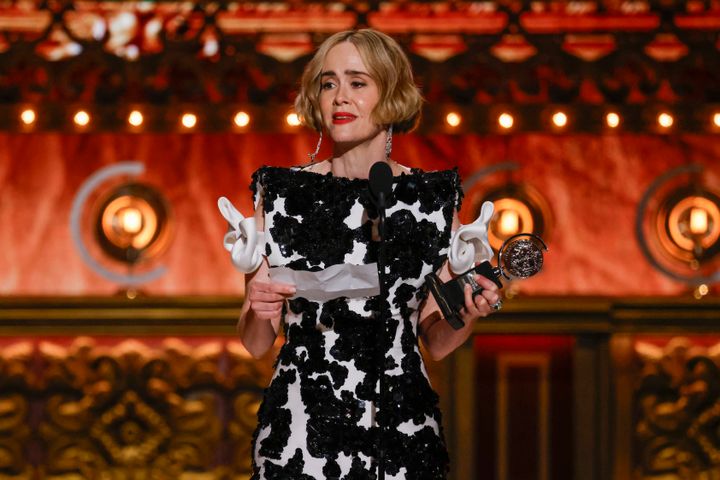 Sarah Paulson won for Best Leading Actress in a Play for her performance in "Appropriate." 