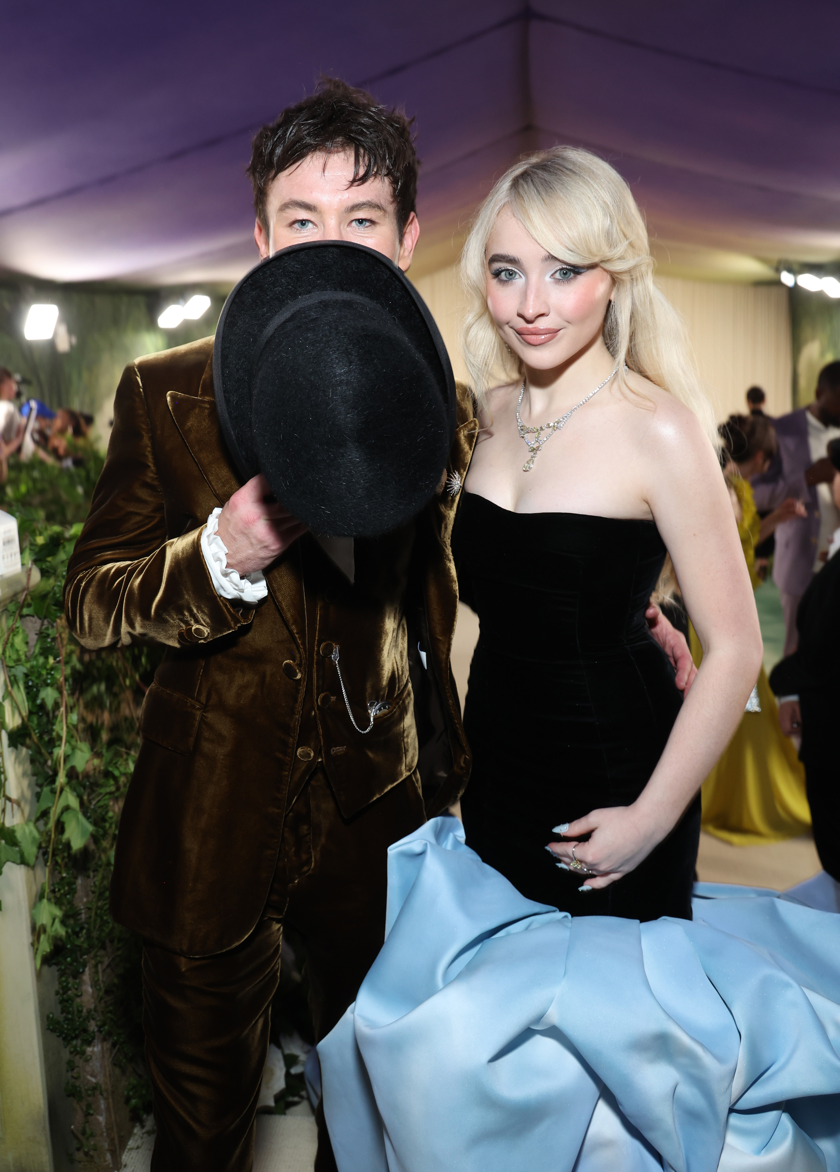 Sabrina Carpenter with her boyfriend Barry Keoghan at the 2024 Met Gala in New York City