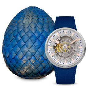 Kross Studios' House of the Dragon Arrax watch and dragon egg case.