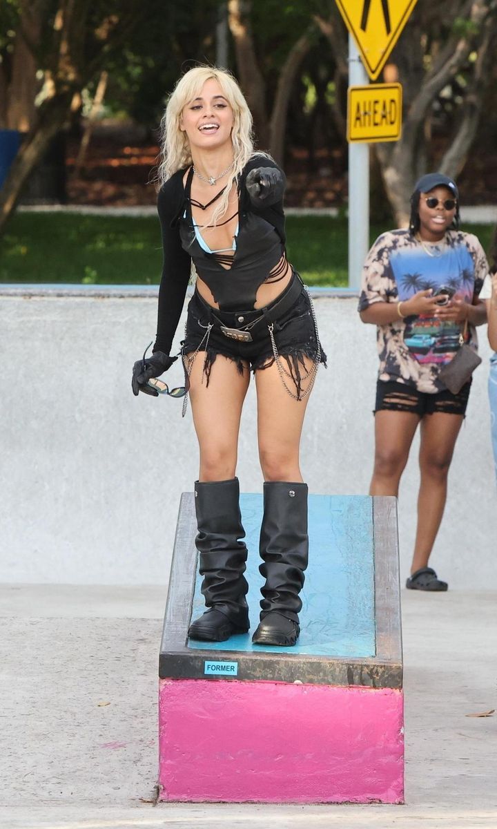 Camila Cabello energized the crowd at a Miami skate park while promoting her new album. She took selfies, danced, and rode a bike, creating an unforgettable experience for her fans.