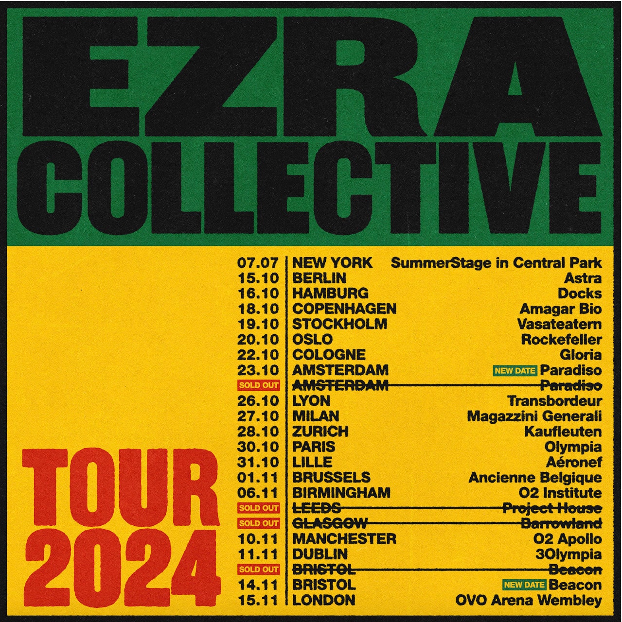 Ezra Collective Tour 2024