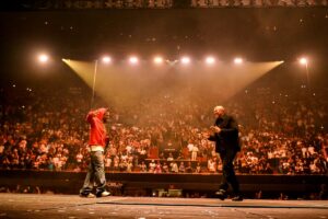Kendrick and Dre on stage