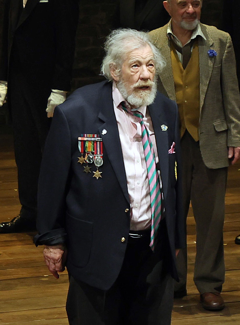 The veteran screen and stage actor, 85, was performing at the Noel Coward Theatre when he lost his footing in a fight scene