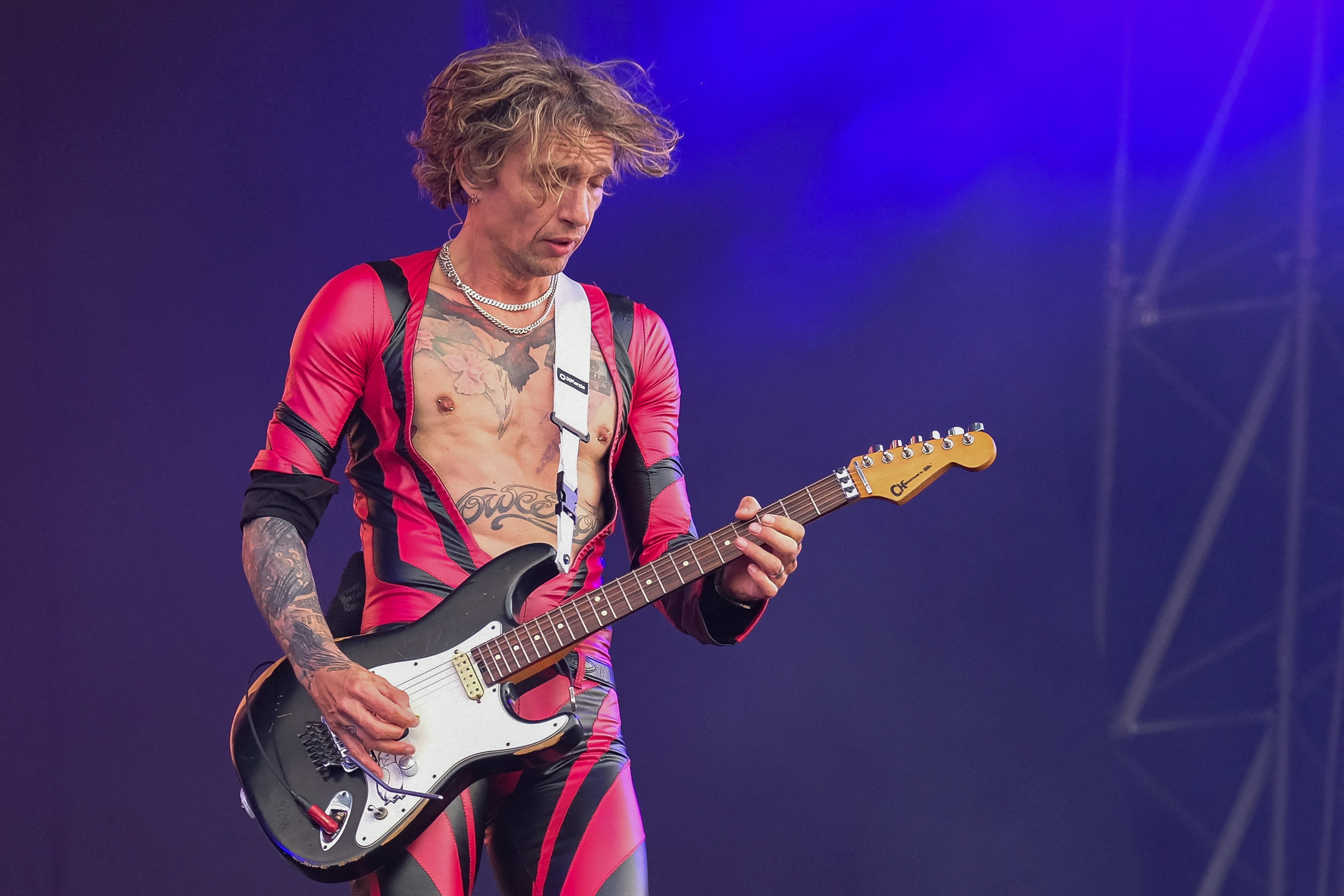 Hawkins put on a flipping great show at the Isle of Wight Festival