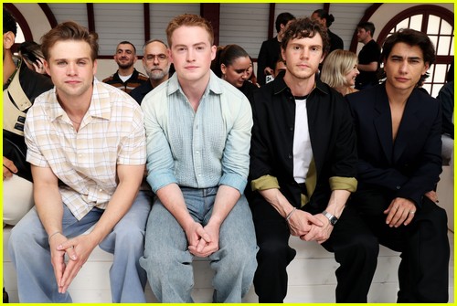 Leo Woodall, Kit Connor, Evan Peters and Enzo Vogrincic