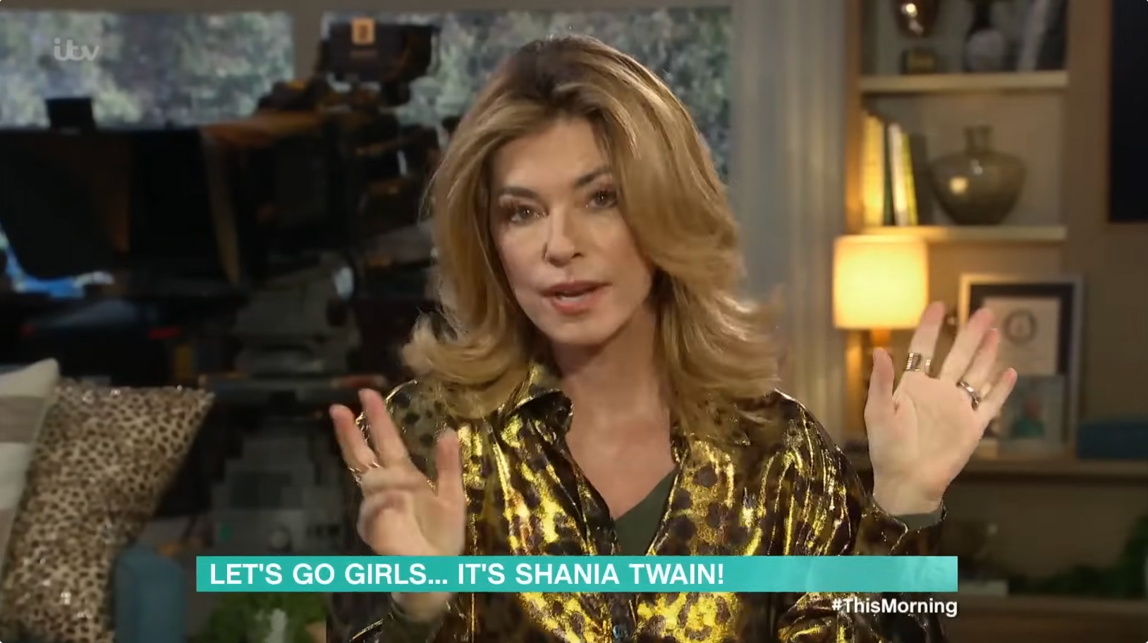 Shania Twain has changed her hair in the past, sporting brightly colored wigs