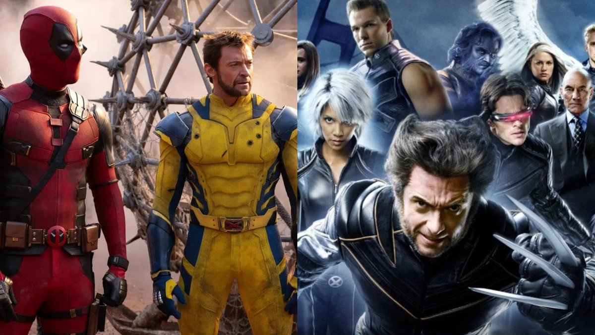 Wade and Logan in Deadpool & Wolverine (L) and the Fox X-Men (R) 