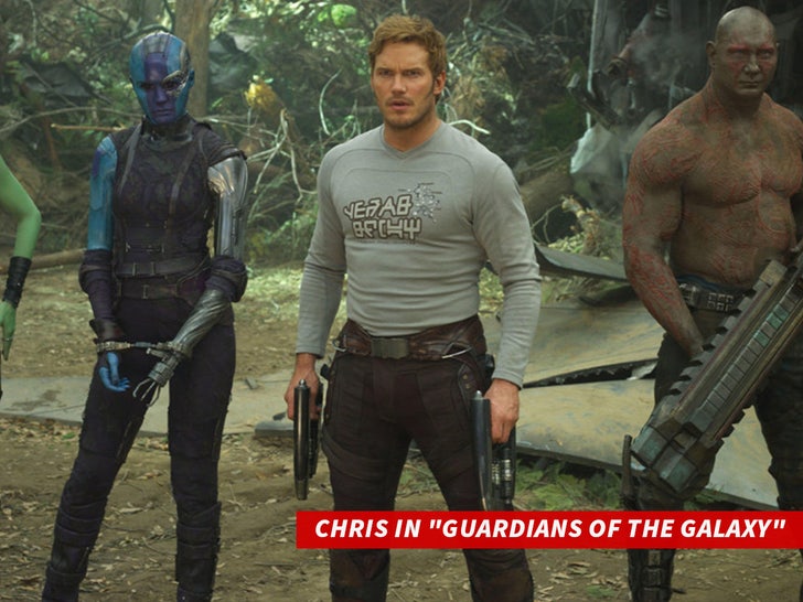 Chris in "Guardians of the Galaxy" sub