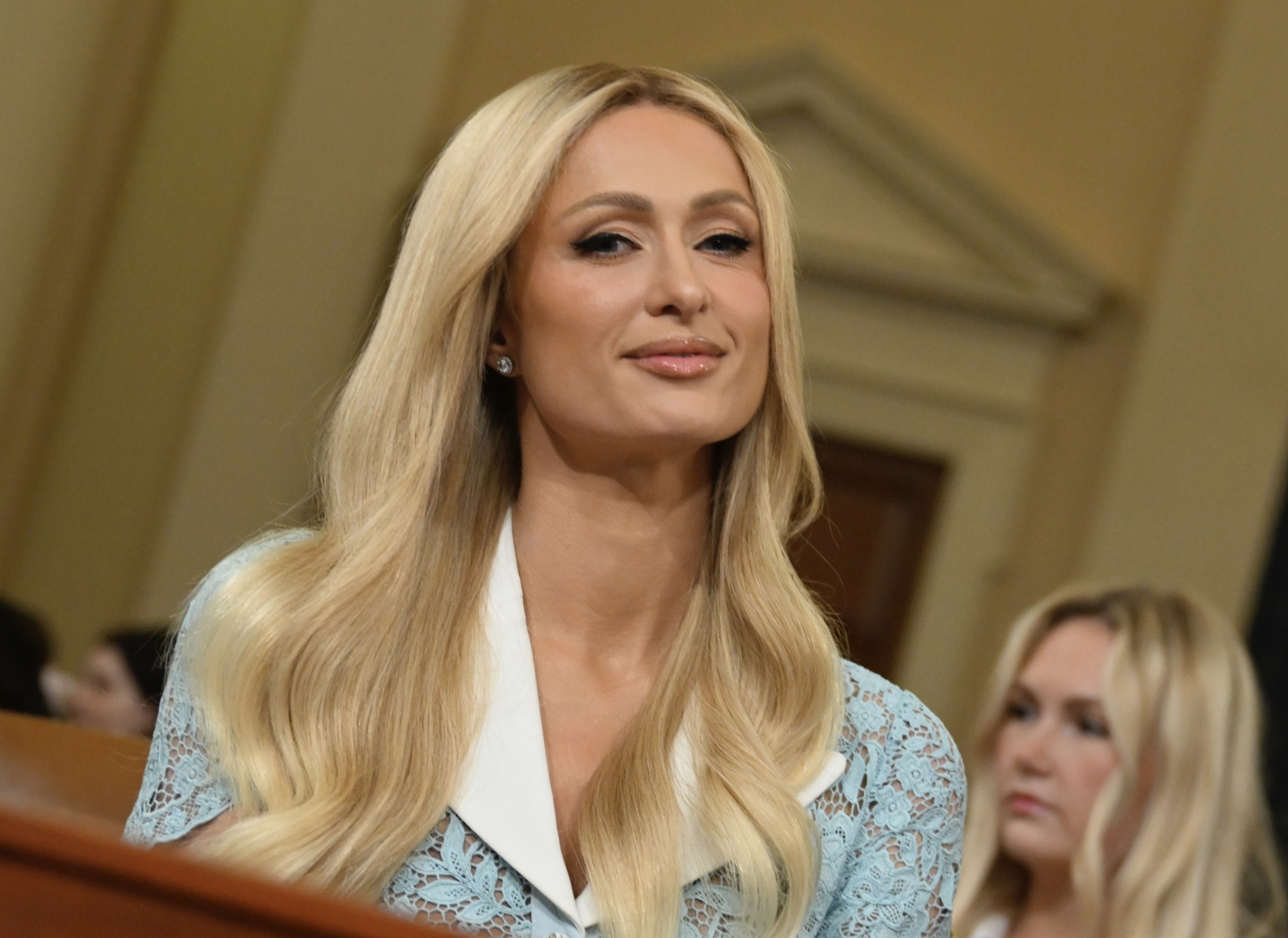 On Wednesday, Paris Hilton was pictured sitting at the US Capitol