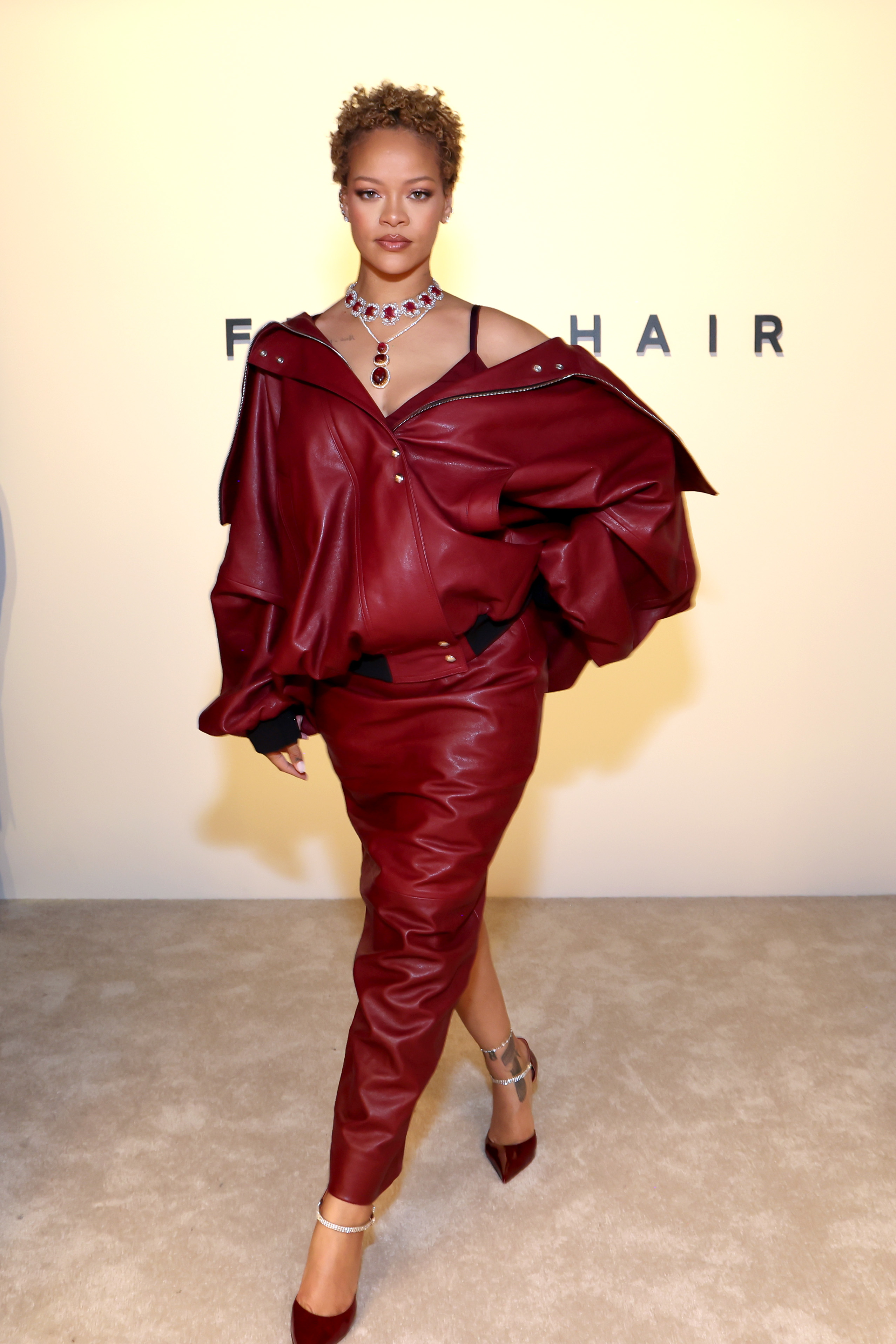 Rihanna celebrating her Fenty Hair Brand Launch in Los Angeles, California