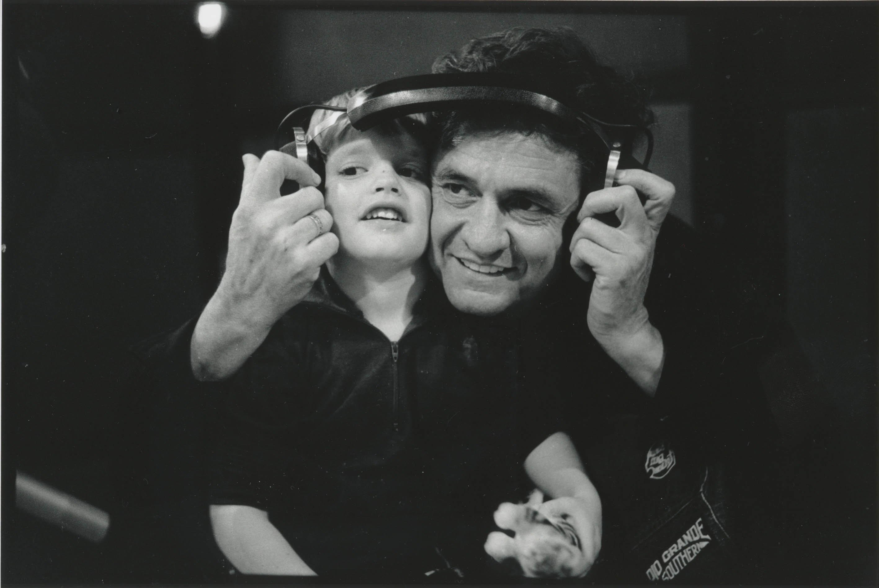 Johnny with son John Carter Cash who has decided the time is now right to release the 'lost' songs