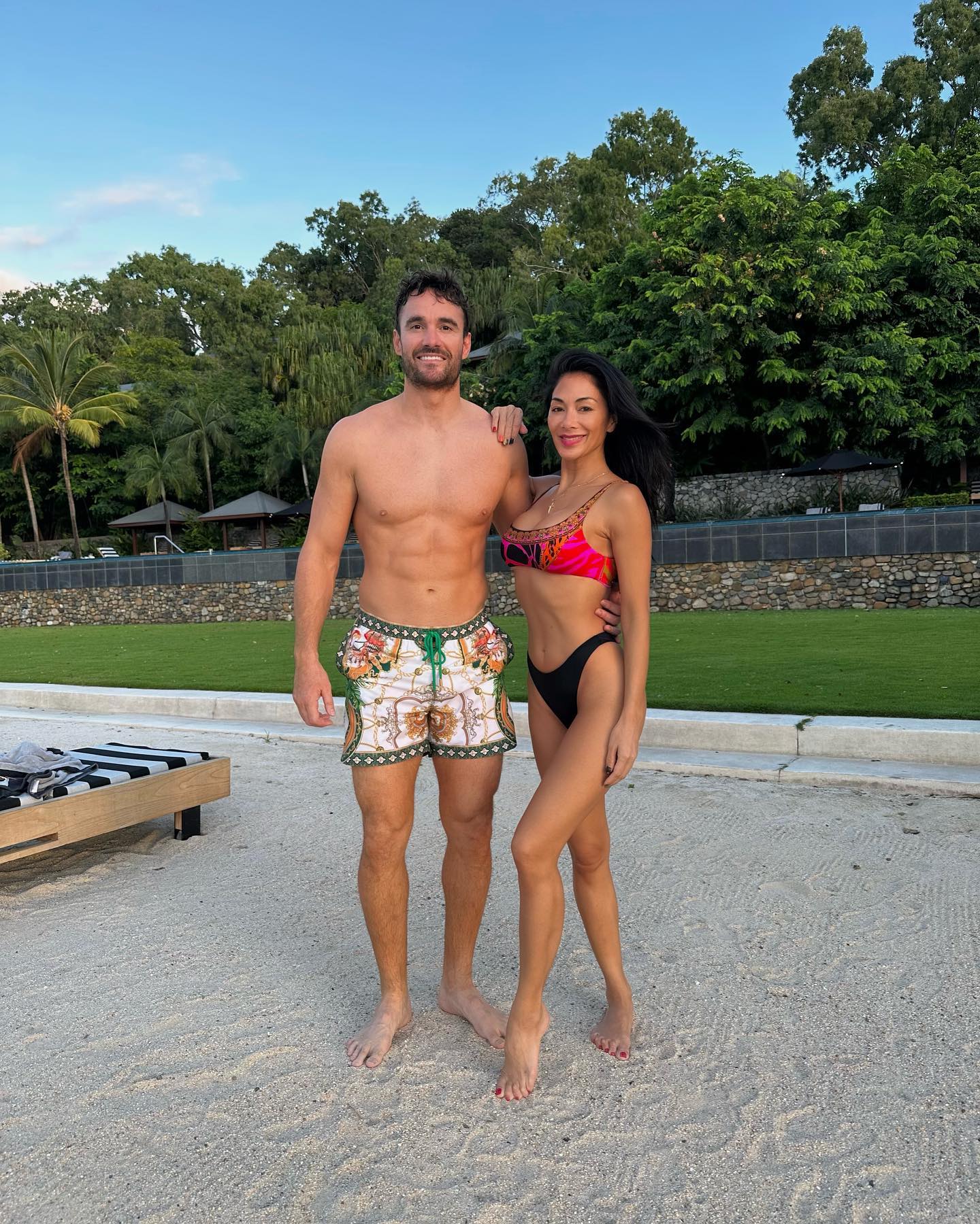 Nicole is engaged to rugby ace Thom Evans