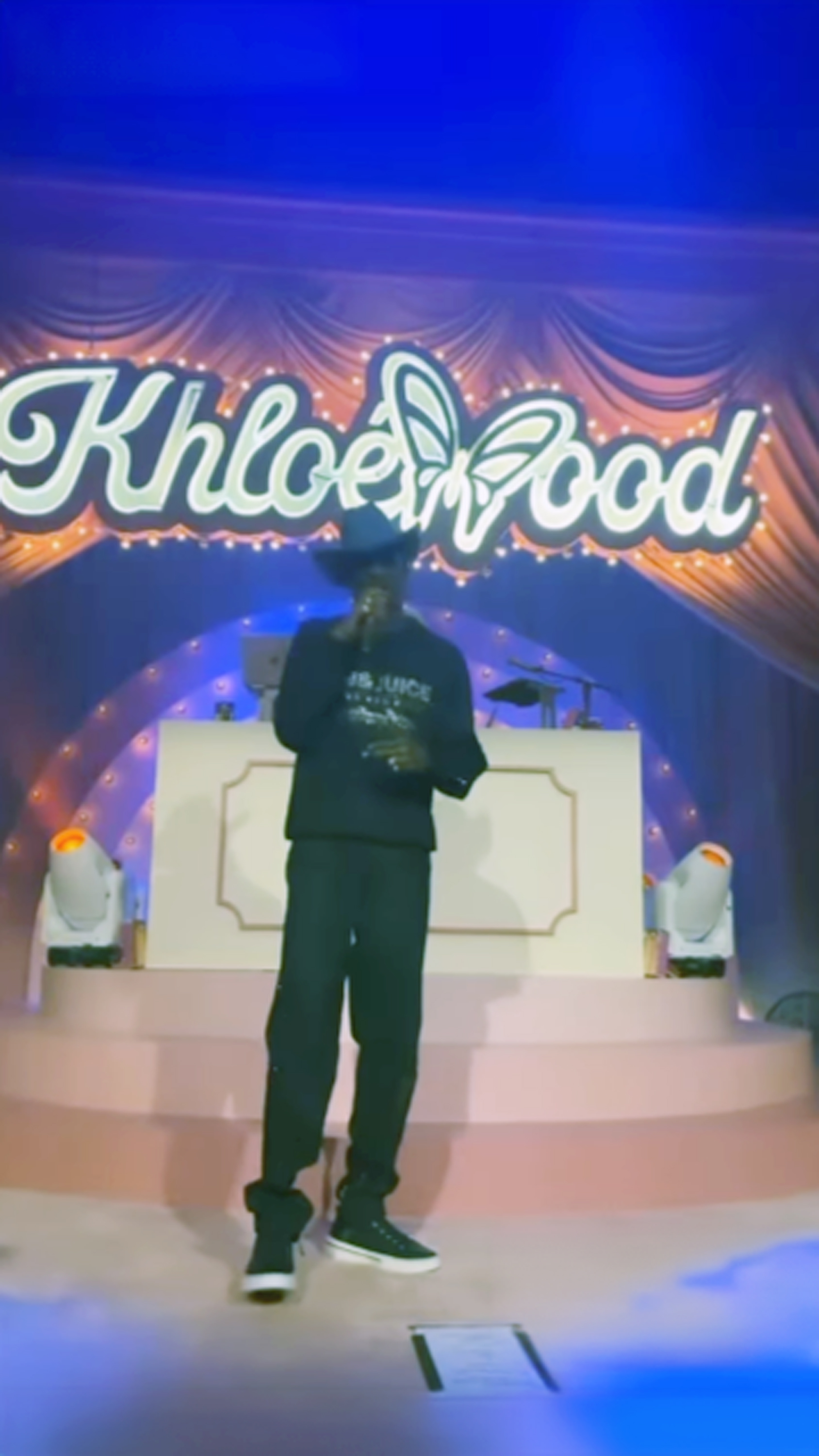 Rapper Snoop Dogg performing at Khloe Kardashian's over-the-top birthday party