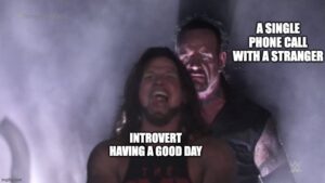 funny new meme about introverts having a good day