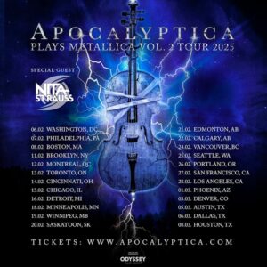 APOCALYPTICA Announces February/March 2025 North American Tour With NITA STRAUSS