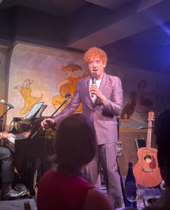 Ethan Slater had the opening night of his residency at Café Carlyle on May 28