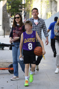 Ben Affleck and his ex-wife, Jennifer Garner, were photographed together while attending their son Samuel's basketball game
