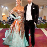 Blake Lively and Ryan Reynolds arrive at the Met Gala celebrating In America: An Anthology of Fashion at The Metropolitan Museum of Art on May 2, 2022, in New York City