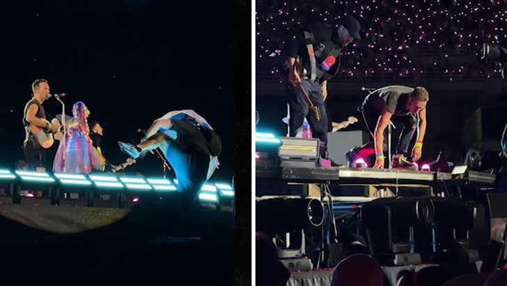 Coldplay Pauses Concert After Man With Israeli Flag Falls Trying To Rush Stage