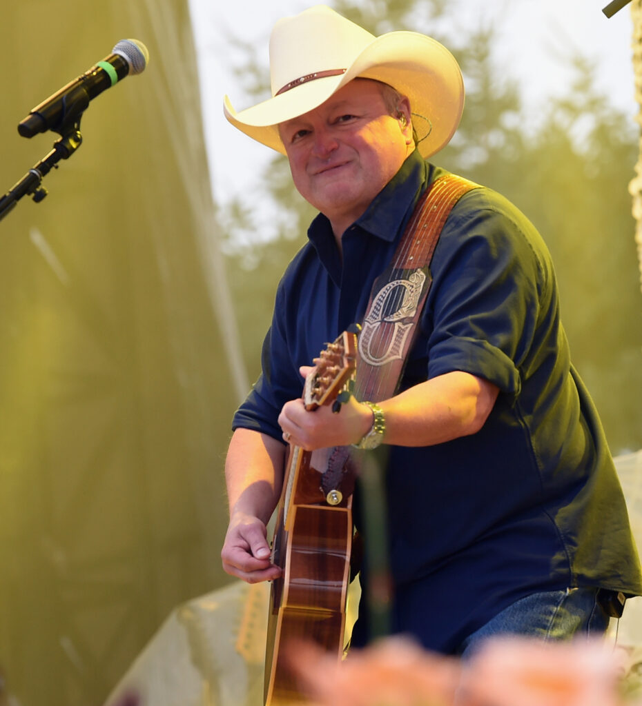 Country singer Mark Chesnutt performing at Country Thunder in Wisconsin in July 2018