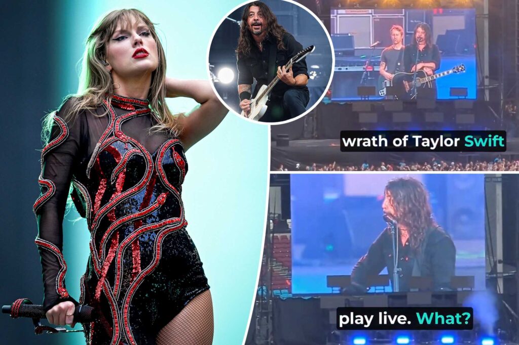 Dave Grohl seemingly claims Taylor Swift doesn't play live