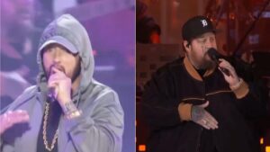 Eminem Debuts "Houdini," Performs "Sing for the Moment" with Jelly Roll