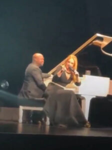 Adele hit back at a heckler at her during a concert at her Las Vegas residency