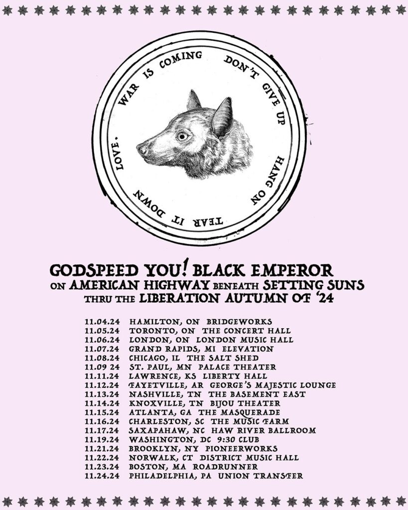 Godspeed You! Black Emperor Tour Poster