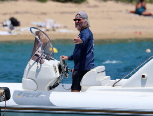 Kurt Russell and his partner, Goldie Hawn, enjoyed some time together in Greece