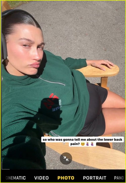 hailey bieber back