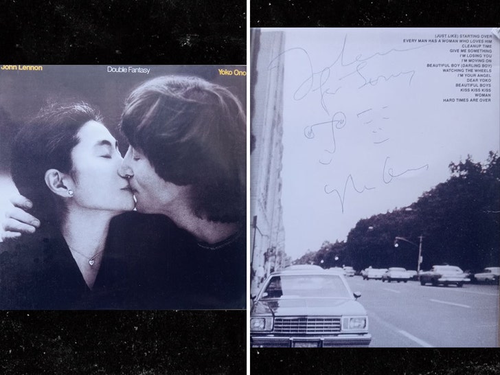 Double Fantasy signed by John lennon and Yoko ono moments in time