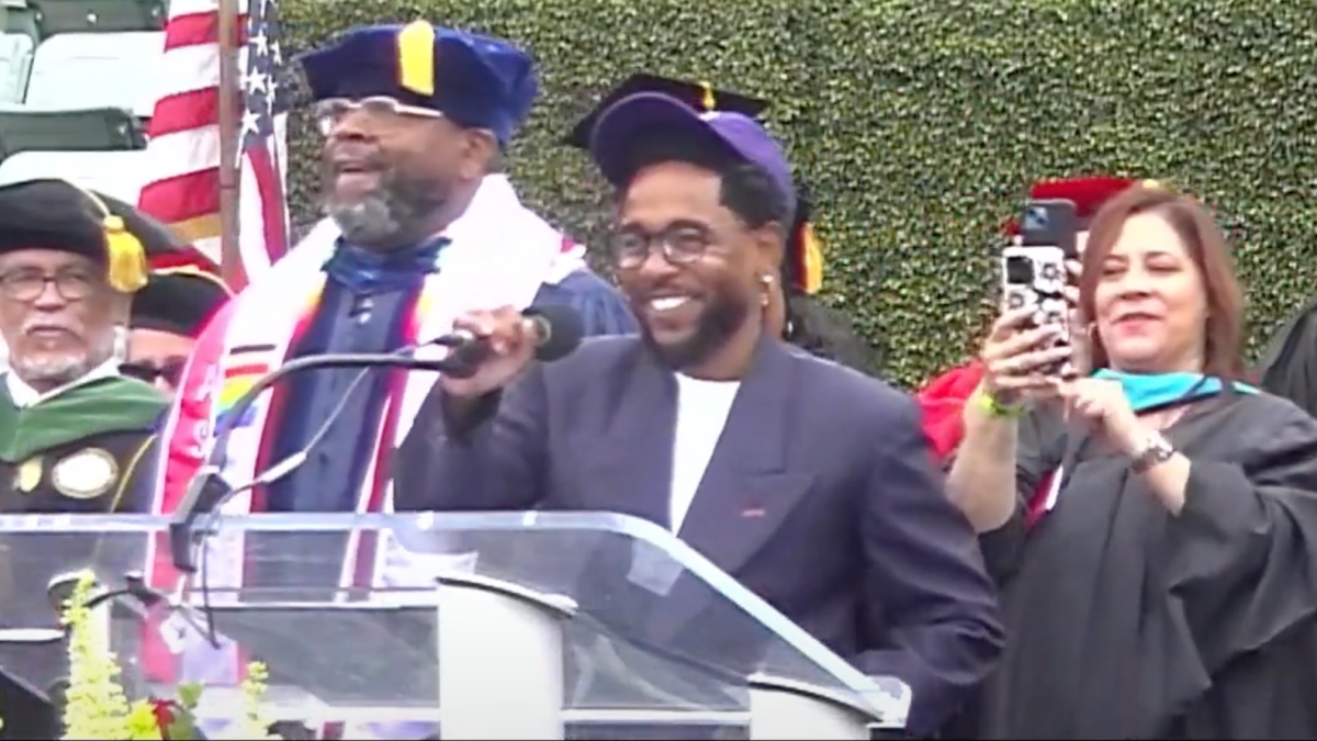 Kendrick Lamar Gives Surprise Speech at 2024 Compton College Graduation ...