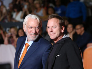 Actors Kiefer Sutherland and his legendary dad, Donald