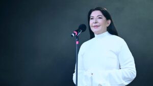 Marina Abramović Conducts Seven Minutes of Silence at Glastonbury