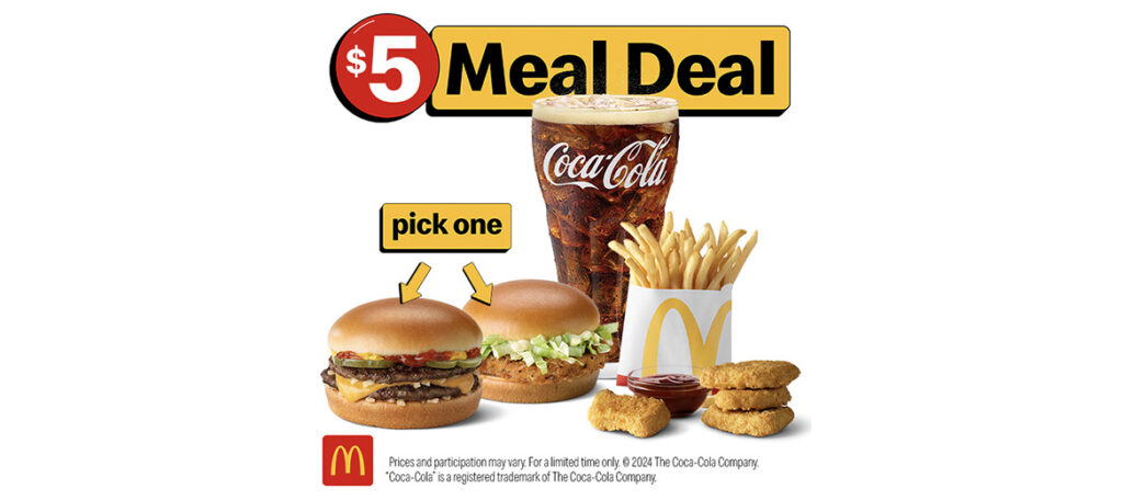 Mcdonalds $5 Meal Deal