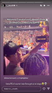 Megan Thee Stallion & WNBA's Phoenix Mercury On Stage: Video