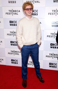Michael Cera arrived to the 2024 Tribeca Festival with platinum blonde hair