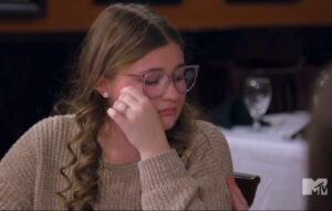 Amber Portwood's daughter, Leah, was brought to tears after her parent's wouldn't stop arguing at her birthday dinner