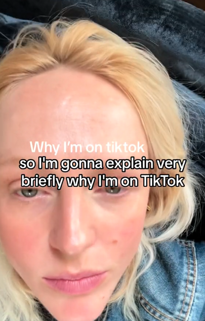 She said how people were 'shocked' to see her on TikTok