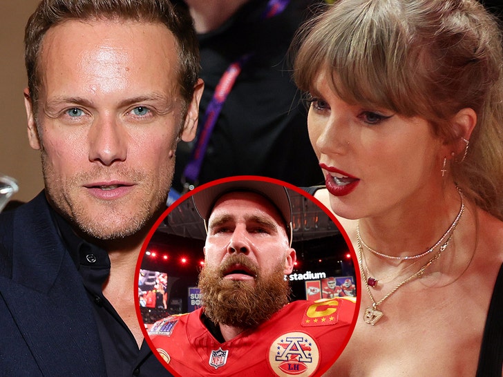 taylor swift travis kelce sam heughan