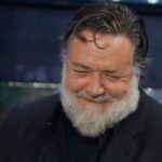 Russell Crowe at the Sanremo Italian Song Festival