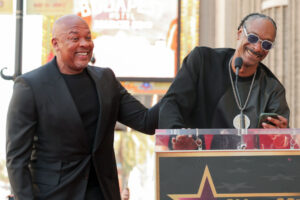 Snoop Dogg As Dr. Dre Honored with Star on The Hollywood Walk of Fame
