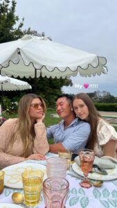 Sofia Richie pictured with her guests at her baby shower for daughter Eloise
