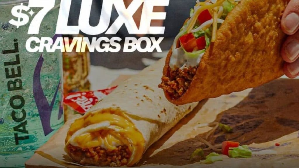 Taco Bell Luxe cravings box