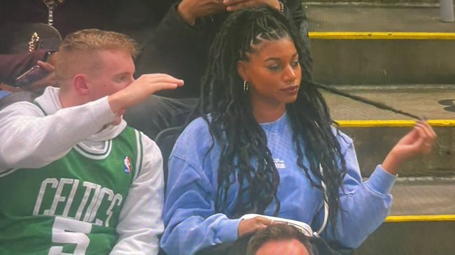 taylor rooks at the celtics game