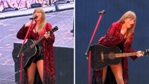 Taylor Swift Swallows Bug During London Eras Concert, Caught on Video