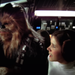 Chewbacca and Princess Leia in Star Wars