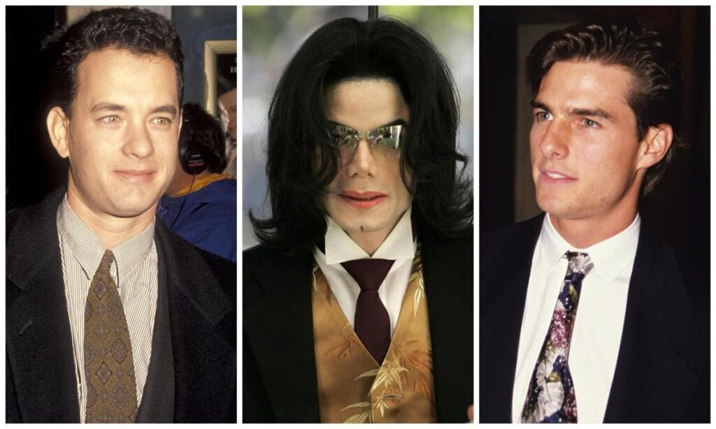 Tom Hanks, Michael Jackson, and Tom Cruise