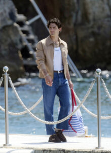Joe Jonas pictured leaving Hotel du Cap-Eden-Roc in May 2024