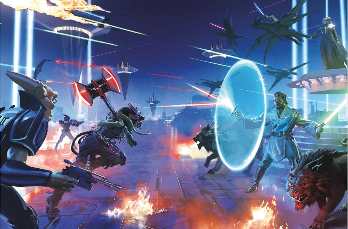 The Nihil attack the republic at a festival in star wars the rising storm during high republic era in timeline